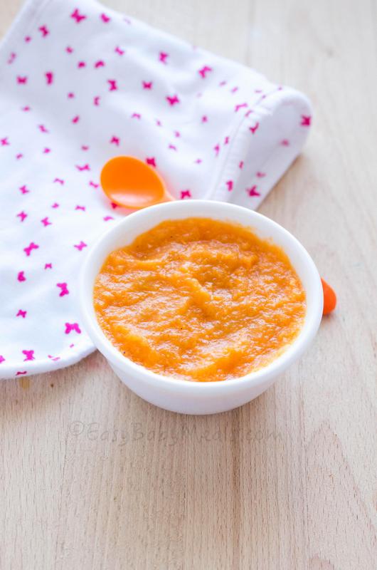 Sweet Potatoes With Pears-10 Winter Special Recipes For Babies- Easy Baby Meals-www.easybabymeals.com