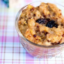 Pear With Raisins- Easy Baby Meals-www.easybabymeals.com