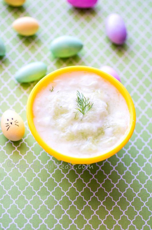 cucumber with yogurt and dill
