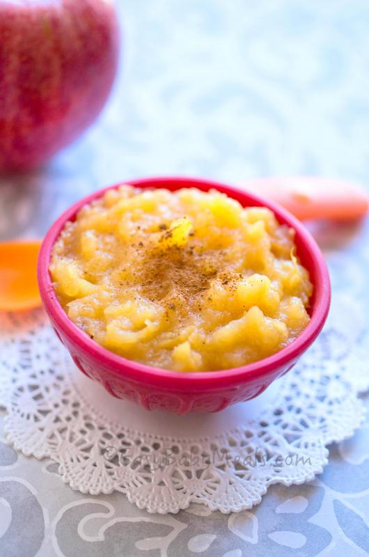 Apple With Butternut Squash- Easy Baby Meals-www.easybabymeals.com