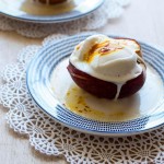 Baked Peach With Saffron- Easy Baby Meals-www.easybabymeals.com