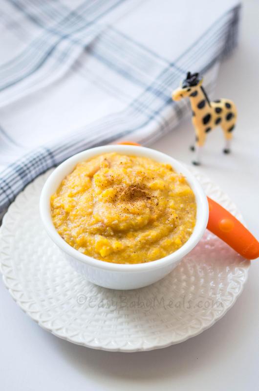 Breakfast Pumpkin Porridge- Easy Baby Meals-www.easybabymeals.com