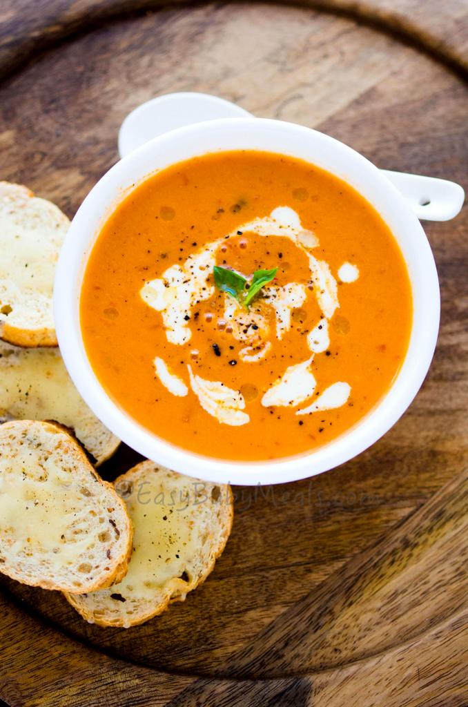 Roasted Tomato And Basil Soup