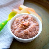 Apple With Couscous- Easy Baby Meals-www.easybabymeals.com