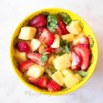 Quick Mango Strawberry Salsa- Easy Baby Meals-www.easybabymeals.com