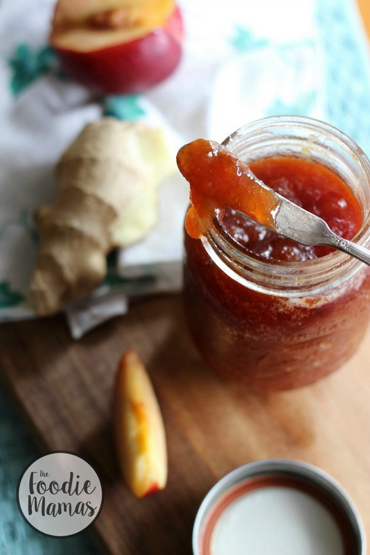 Nectarine Ginger Jam Foodie Mamas 850x1275 bestofthislife.com
