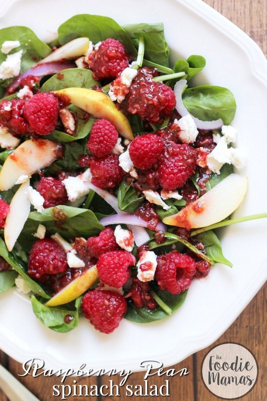 raspberry-pear-spinach-salad-850x1275-foodie-mamas