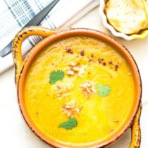 Pumpkin Spiced Sweet Potato Apple Soup