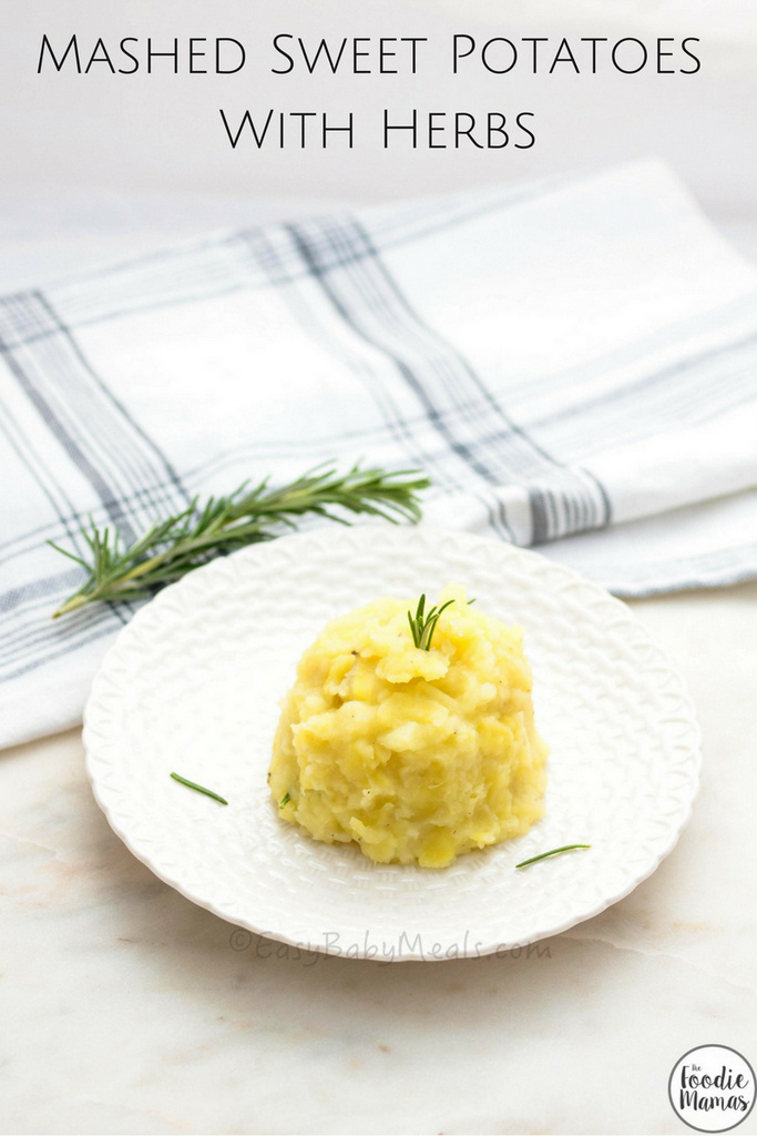 Mashed Sweet Potatoes With Herbs