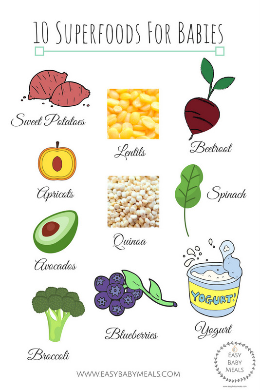 10 Superfoods For Babies- Easy Baby Meals-www.easybabymeals.com