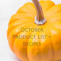 October Produce List + Recipes- Easy Baby Meals-www.easybabymeals.com