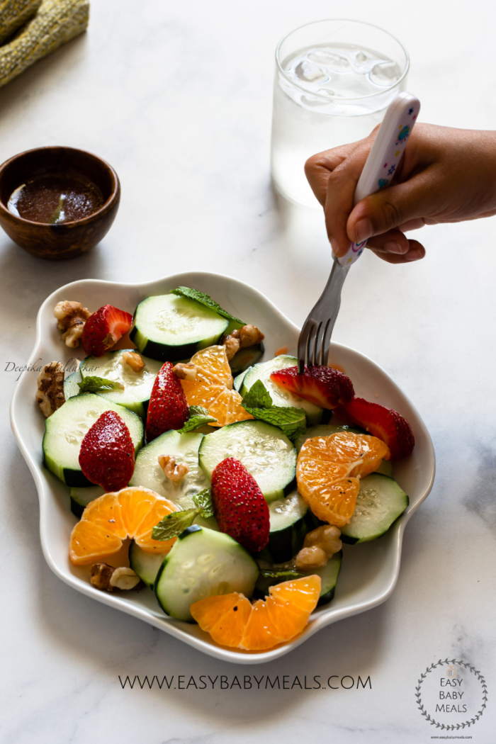 How To Make Kids Friendly Summer Salad. By Easy Baby Meals.