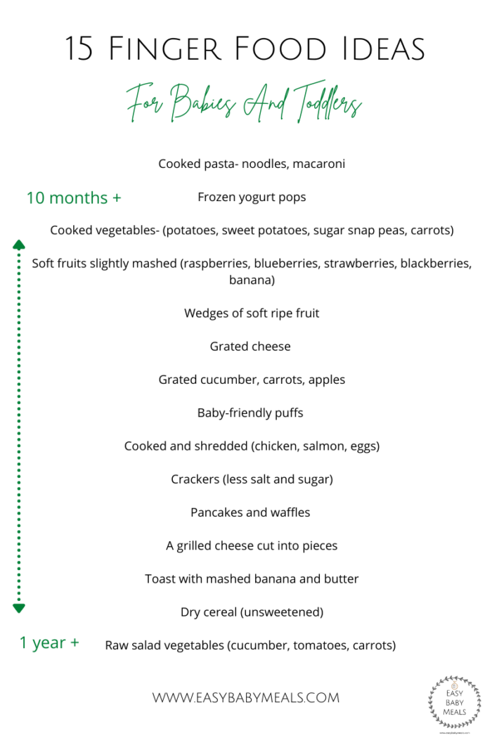 15 Finger Food Ideas For Babies And Toddlers