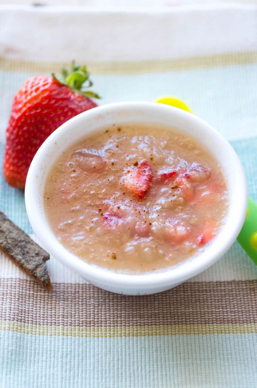 Apple and Strawberry Delight- 10 Thanksgiving Meals For Babies