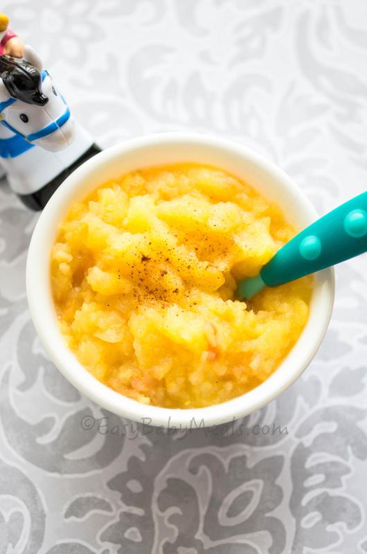 Apple With Pineapple- Easy Baby Meals- www.easybabymeals.com