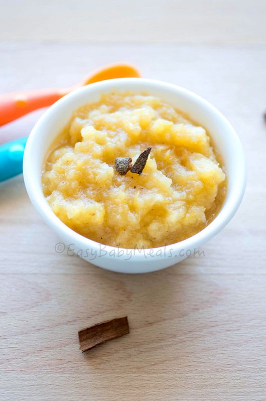 Acorn Squash With Apple- Easy Baby Meals- www.easybabymeals.com