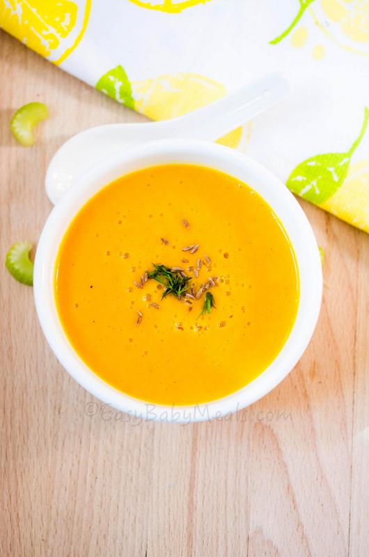 Carrot Potato Soup-Kids Friendly Soups For Fall-Winter- Easy Baby Meals
