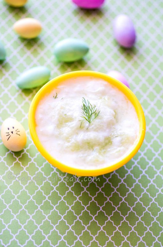 cucumber with yogurt and dill- Easy Baby Meals-www.easybabymeals.com