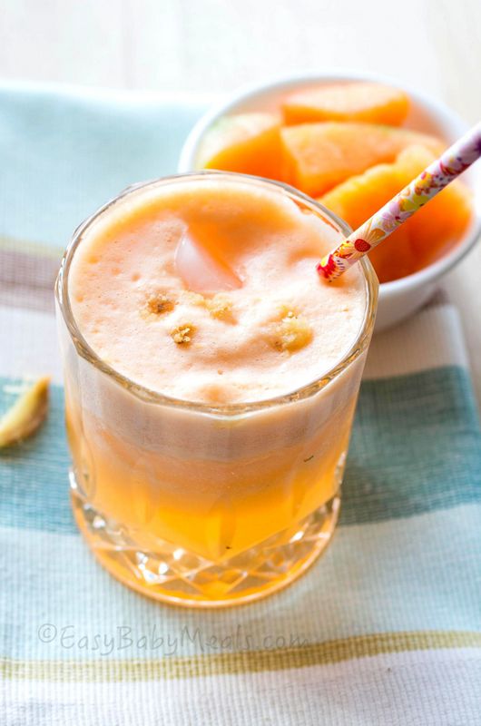 cantaloupe with mint and ginger