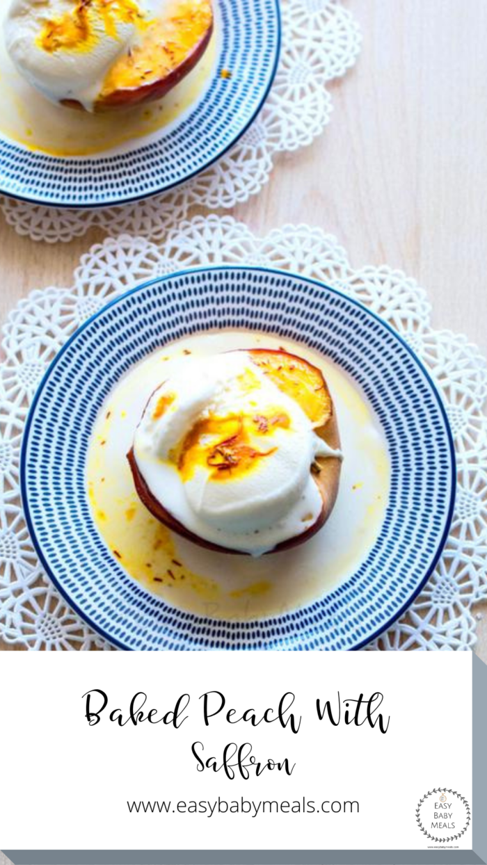 How to make Baked Peach With Saffron