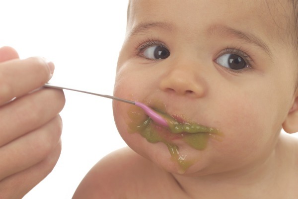Infant Eating Baby Food