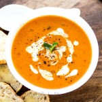 Roasted Tomato Basil Soup- Easy Baby Meals-www.easybabymeals.com