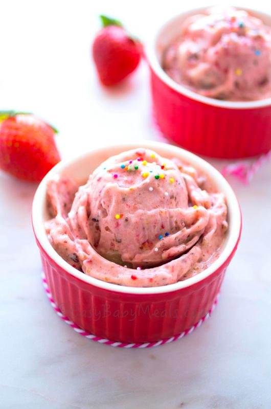 Dairy Free Fig Strawberry Ice Cream