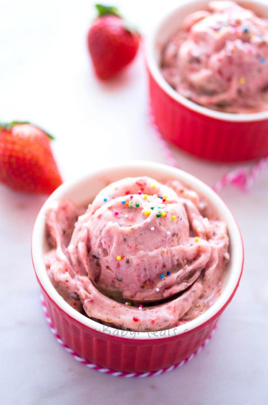 Dairy Free Fig Strawberry Ice cream- Easy Baby Meals