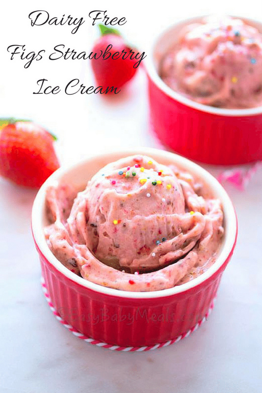 Dairy Free Figs Strawberry Ice Cream