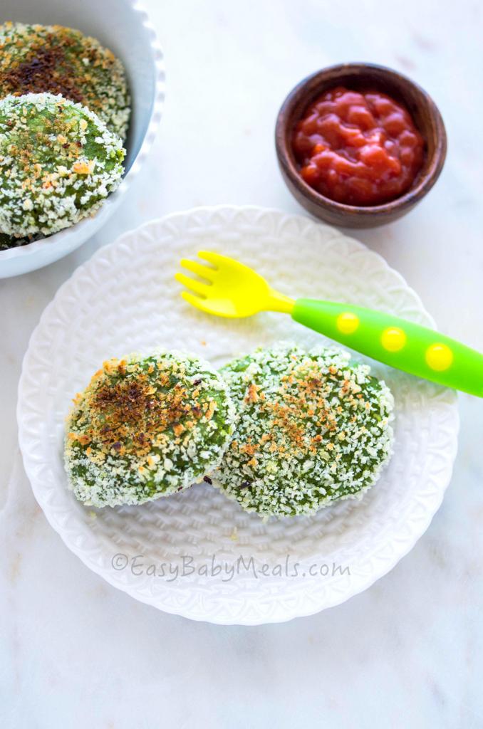 Spinach And Kale Tikis- Easy Baby Meals-www.easybabymeals.com