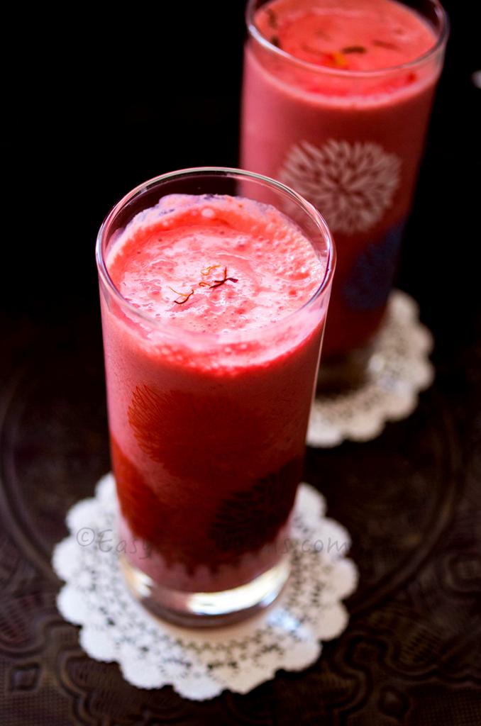 Rose Lassi with Chia seeds