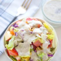 Quick Salad With Poppy Seed Dressing- Easy Baby Meals-www.easybabymeals.com