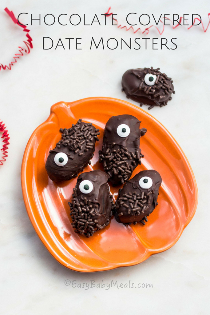 Chocolate Covered Date Monsters- A healthy little snack. 