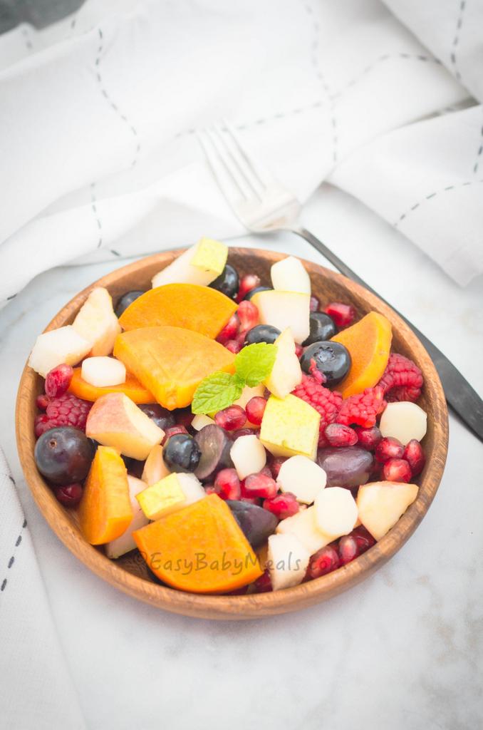 Kids Friendly Winter Salad-Filled with delicious winter fruits. 
