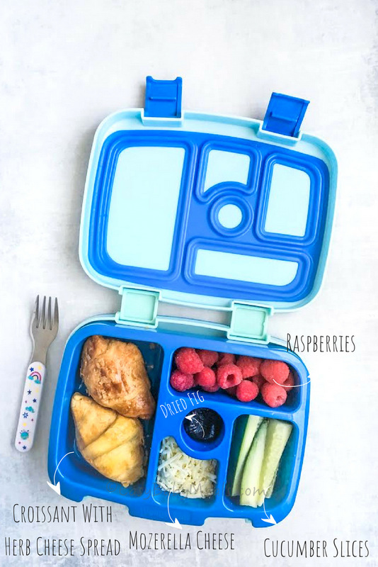 Croissant With Herb Cheese Spread- Easy Baby Meals-www.easybabymeals.com