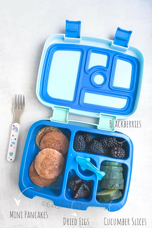 Mini Pancake Lunch- Easy Baby Meals-www.easybabymeals.com