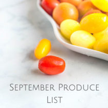 September Produce List +Recipes- Easy Baby Meals-www.easybabymeals.com