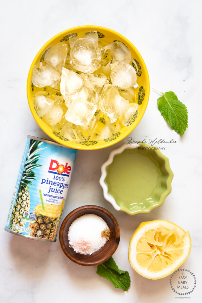 How to make Pineapple Mint Lemonade